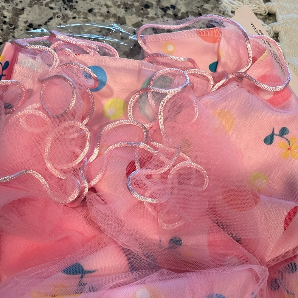 Princess birthday dress L.O.L. Pink dress with tulle skirt attached sash, 140cm - Picture 9 of 15
